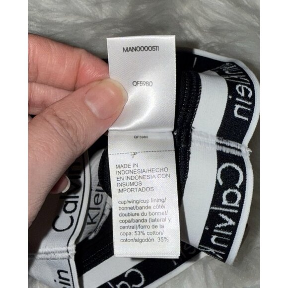 Calvin Klein QF5980 Womens Modern Cotton Unlined Triangle Bralette Bra WF XS New - Picture 6 of 6